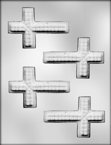 CK Products 3-3/4" Textured Cross Choc Mold