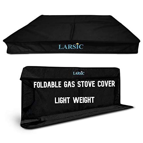 Larsic Gas Stove Burner Cover, Large, Trendy Dust, and Cat Hair Surface Protection for Modern Kitchens, Flat Serving or Food Pre