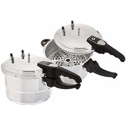 Uniware 11 Liter UL Listed Aluminum Pressure Cooker with steamer [1050-28]