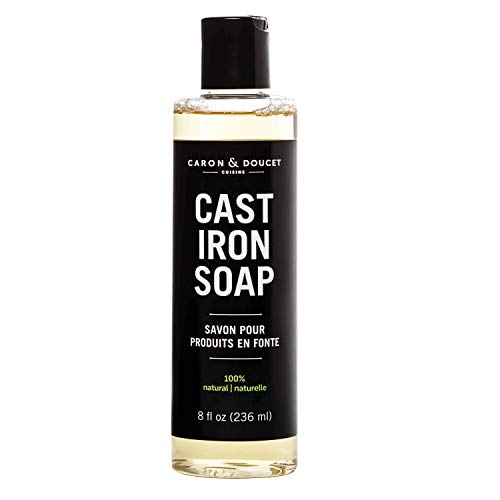 Caron & Doucet - Cast Iron Cleaning Soap | 100% Plant-Based Castile & Coconut Oil Soap | Best for Cleaning, Restoring, Removing