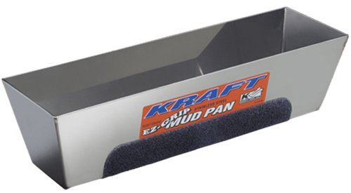 Kraft Tool Kraft DW722 12-Inch EZ-Grip SS Mud Pan