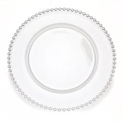 godinger bulk chesterfield charger plate, 13", clear