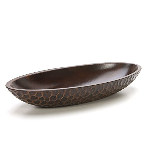Hosley Honeycomb Wood Decor Bowl is 14.3 Inch Long for Orbs or Dried Potpourri and is an Ideal Gift for Library Den Dorm Home We