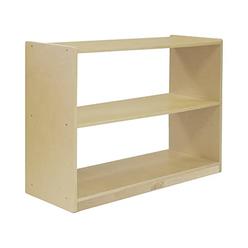 ECR4KIDS 2 Shelf Storage Birch Cabinet with Open Back, Natural