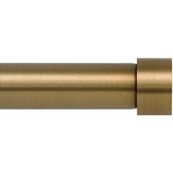 Ivilon Drapery Window Curtain Rod - End Cap Style Design 1 Inch Pole. 72 to 144 Inch Color Warm Gold