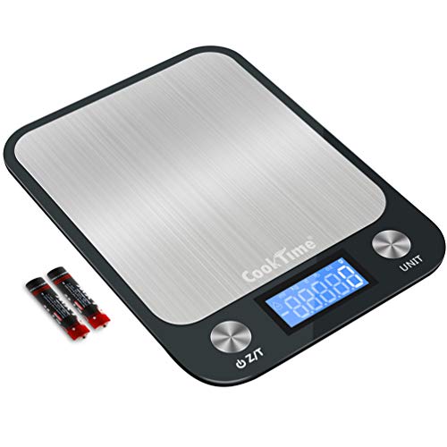 Cook Time Digital Kitchen/Food Scale Grams and Ounces - Ultra  Slim/Multifunction/Tare Function Kitchen Weight Scales for Cooking & Baking