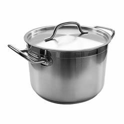 Update International 12 Qt Stainless Steel Stock Pot w/Cover