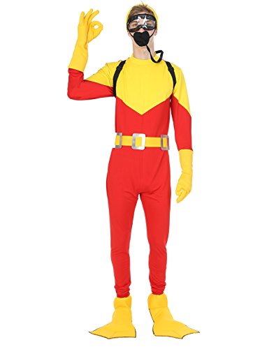 Orion Costumes Mens Scuba Steve Diving Dive w/Backpack Movie Halloween Costume Standard