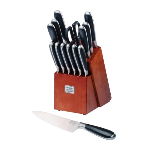 Chicago Cutlery Belden High-Carbon Stainless Steel Knife Block Set (15-Piece)
