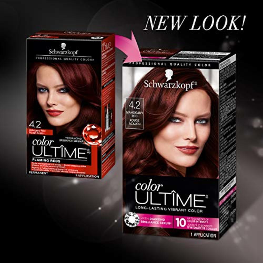 Schwarzkopf Color Ultime Permanent Hair Color Cream,  Mahogany Red