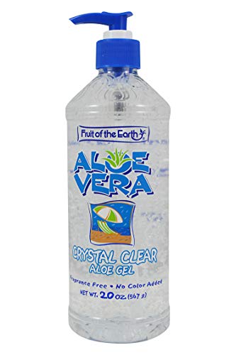 Fruit of the Earth Aloe Vera Gel Crystal Clear 20 oz. No Alcohol (Case of 6)