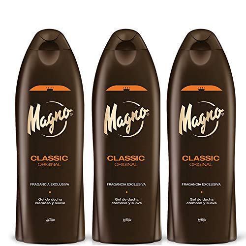 Magno Classic Shower 3 Bottles of Magno Shower Gel 18.3oz./550ml