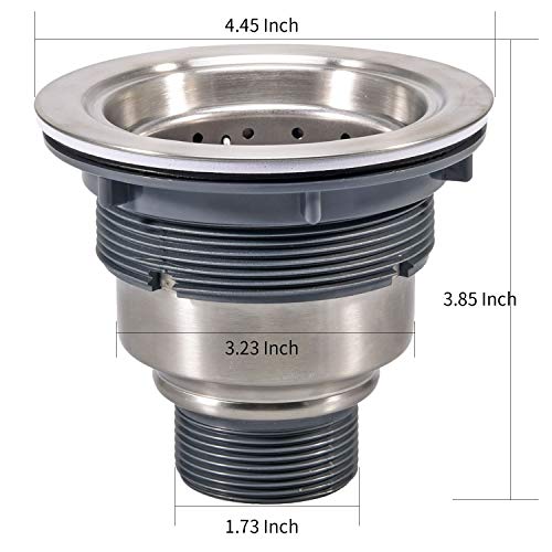 Kone Kitchen Sink Drain 3 1 2 Inch Sink Drain Assembly Kit Removable Deep Sink Strainer Basket With Sink Stopper Sealing Lid For Hom Kone Kitchen Sink Drain 3 1 2 Inch Sink Drain Assembly Kit Removable Deep Sink Strainer Basket With Sink Stopper Sealing Lid For Hom