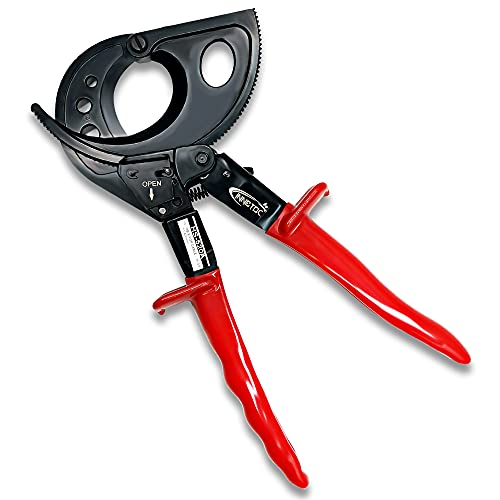 InneToc Aluminum Copper Ratchet Cable Cutters,Wire Cutters for Cutting electrical wire as Ratcheting Wire Cut Hand Tool(400mm2)