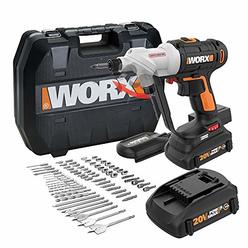 Worx WX176L.1 20V Power Share Switchdriver 2-in-1 Cordless Drill & Driver with 67pc Kit