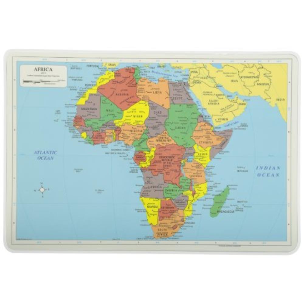 Painless Learning Africa Map Placemat