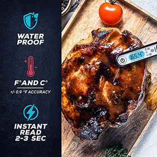 Kizen IP100 Digital Meat Thermometer - Instant Read Waterproof