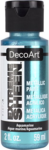 Deco Art 232629 2 oz Aquamarine Metallic Acrylic Paint Pack of 3