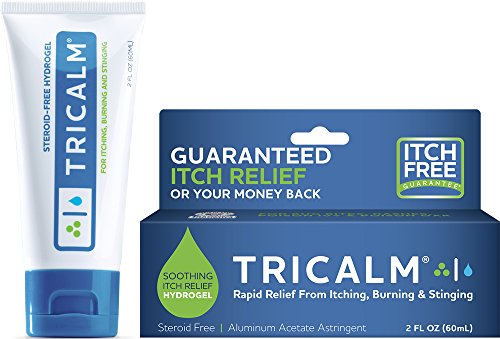 TriCalm Soothing Steroid-Free Anti-Itch Hydrogel for Bug Bites, Eczema, and More, Contains No Hydrocortisone, 2 Fl Oz