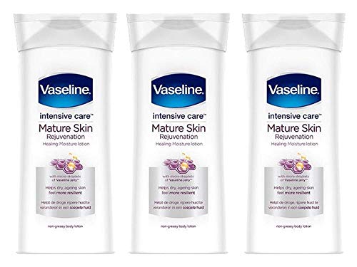 Vaseline Intensive Care Body Lotion, Rejuvenates Mature Skin with Healing Moisture Lotion, Immediate Transformation from Dry Ski