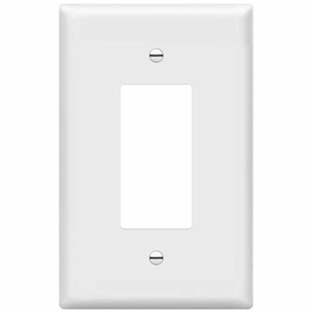 ENERLITES Decorator Light Switch or Receptacle Outlet Wall Plate, Over-Size 1-Gang 5.5" x 3.5", Polycarbonate Thermoplastic, 883