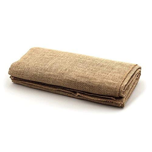 LinenTablecloth Square Burlap Tablecloth, 60-Inch