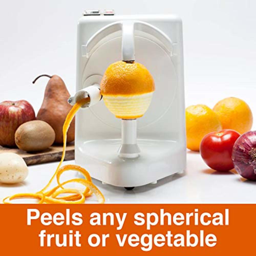 Pelamatic Orange Peeler Pro, White- Peels Fruits and Vegetables