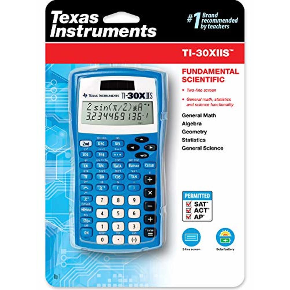 Texas Instruments TI-30XIIS Scientific Calculator, Blue