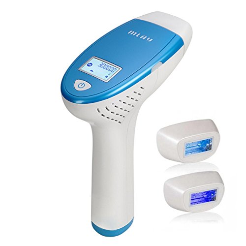 MLAY T1 Face and Body Hair Removal System - Painless Permanent Hair Removal Device for Women & Man - 300,000 Flashes - For Hair 