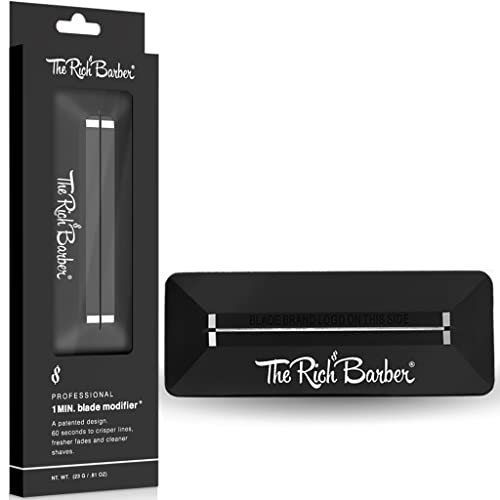 The Rich Barber 1 Minute Blade Modifier | Trimmer Blade Sharpening Tool For Sharper Lines & Precision Detailing | Compatible Wit
