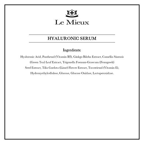 Le Mieux Hyaluronic Serum Concentrated Hyaluronic Acid Facial Hydration Complex Anti Aging Moisture With No Parabens Or Sulfa Le Mieux Hyaluronic Serum Concentrated Hyaluronic Acid Facial Hydration Complex Anti Aging Moisture With No Parabens Or Sulfa