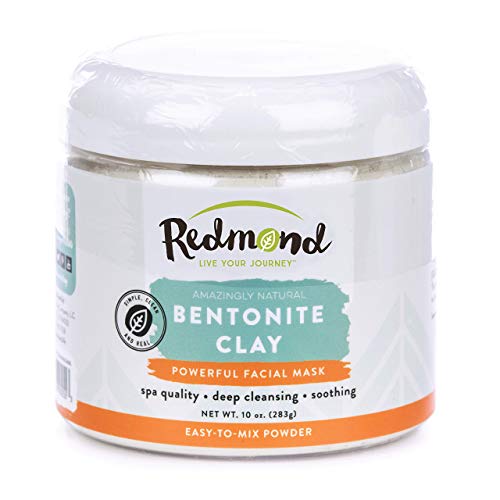 Redmond Clay - Bentonite Clay of 1000 Uses, Soothing Facial Mask, 10 Ounce (1 Pack)