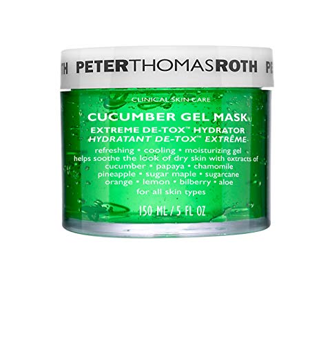 Peter Thomas Roth Cucumber Gel Mask Extreme De-Tox Hydrator, Cooling and Hydrating Facial Mask, Helps Soothe the Look of Dry and Irritated Skin