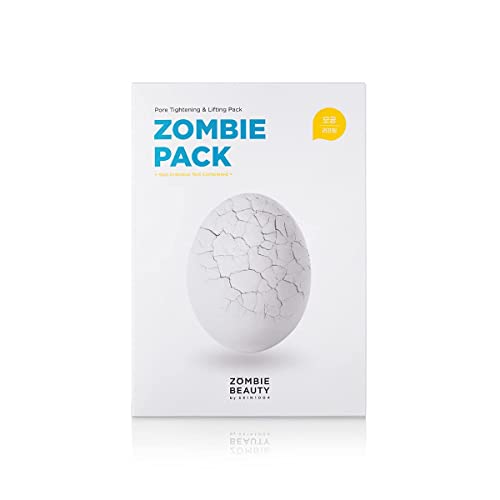 Zombie Beauty by SKI SKIN1004 Zombie Pack (1box - 8ea) | Wash off Face Mask for Aging Skin, Fine Lines Wrinkles, Enlarged Pores, Dryness, Lifting and