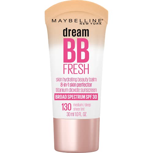 Maybelline New York Maybelline Dream Fresh Skin Hydrating BB cream, 8-in-1 Skin Perfecting Beauty Balm with Broad Spectrum SPF 30, Sheer Tint Covera