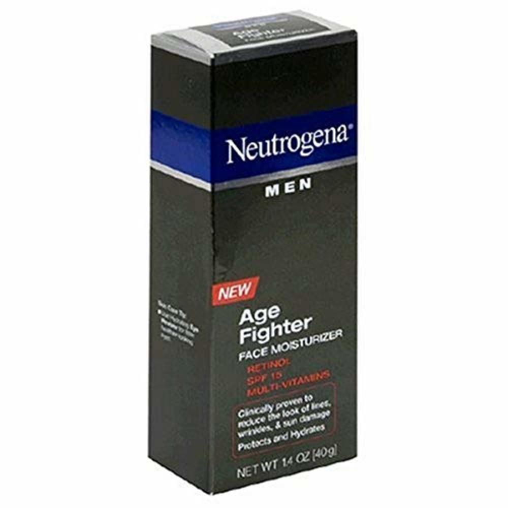Neutrogena Age Fighter Anti-Wrinkle Face Moisturizer for Men, Daily Oil-Free Face Lotion with Retinol, Multi-Vitamins, and Broad