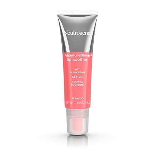 Neutrogena MoistureShine Lip Soother Gloss with SPF 20 Sun Protection, High Gloss Tinted Lip Moisturizer with Hydrating Glycerin