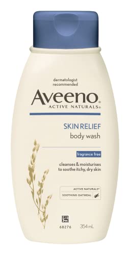 Aveeno Skin Relief Fragrance-Free Body Wash, 12 Ounce