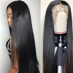 Subella Hair 9A Lace Front Wigs Human Hair with Baby Hair 180% Density Brazilian Straight Human Hair Wigs for Black Women Natura