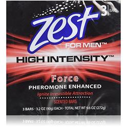 Zest High Intensity Bar Soap, Force, 3 ea