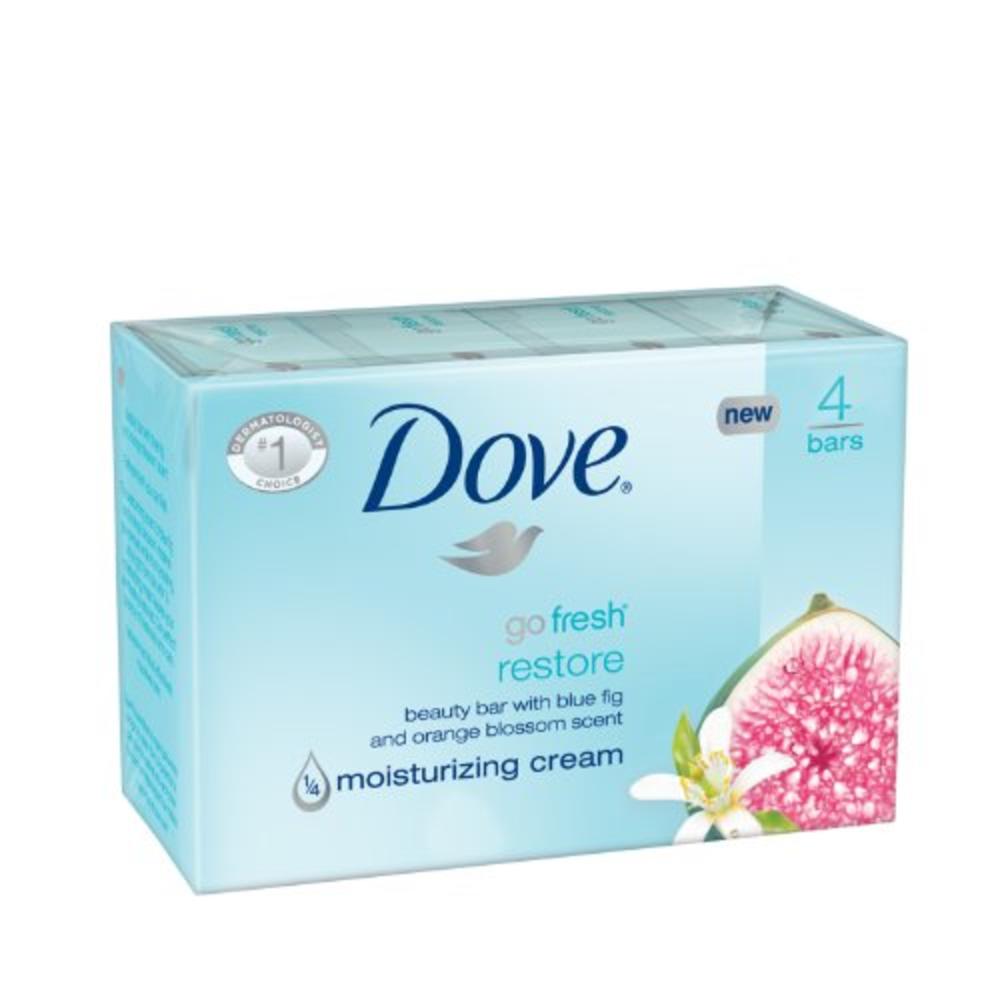 Unilever Dove go fresh Beauty Bar, Restore 4 oz, 4 Bar