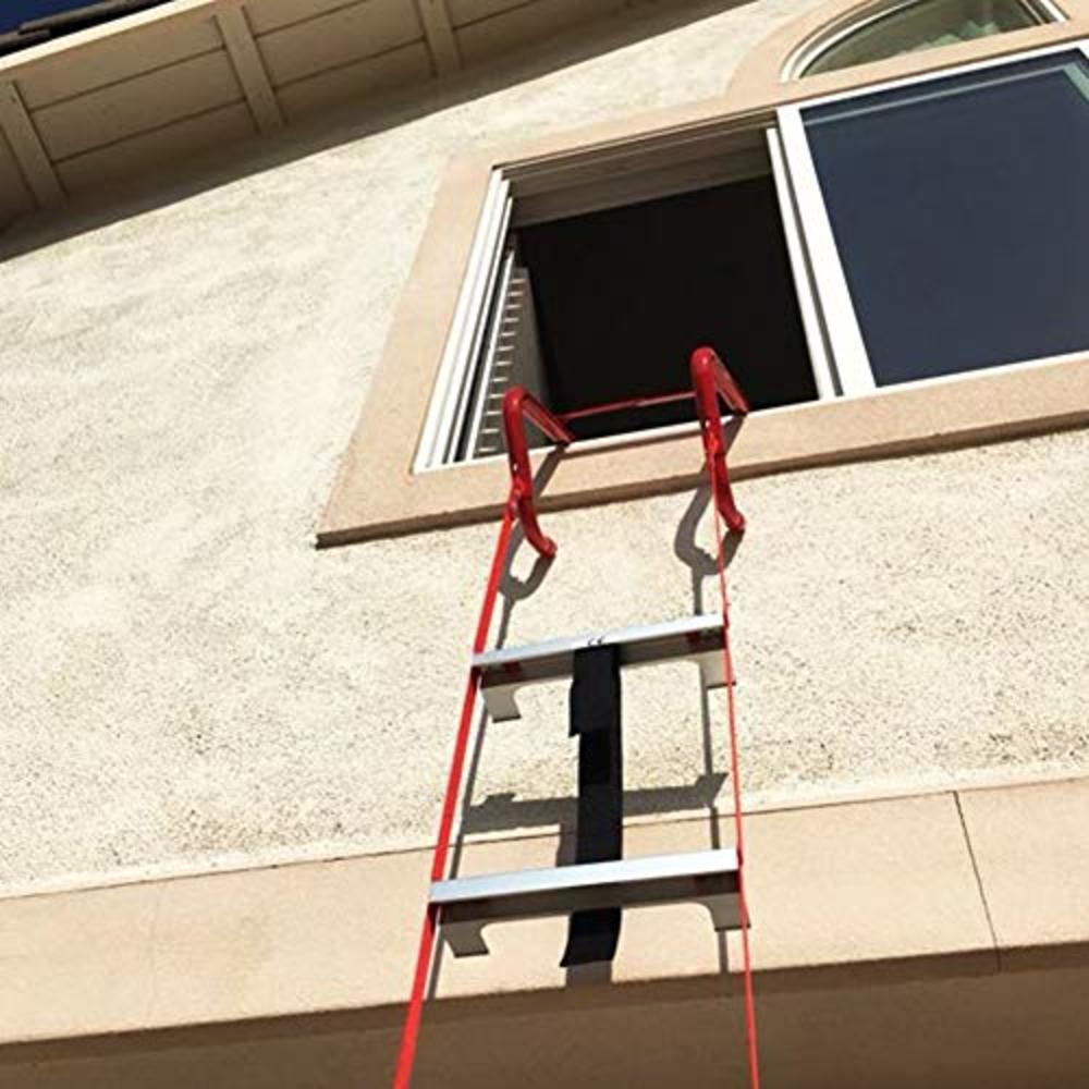 Hausse Retractable 3 Story Fire Escape Ladder, 25 Feet
