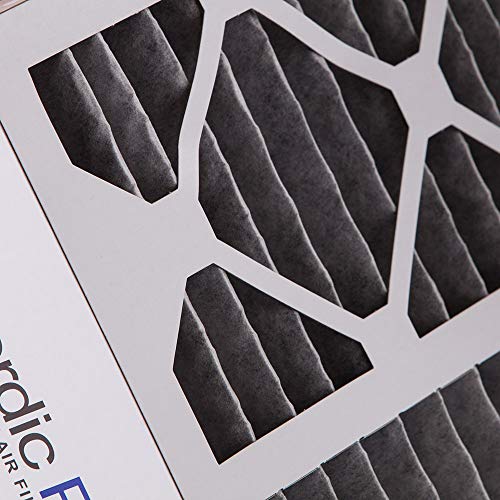 Nordic Pure 20x25x5 MERV 12 Pleated Plus Carbon Honeywell Replacement AC Furnace Air Filters 2 Pack