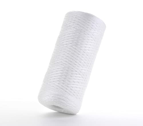 Hydronix SWC-45-1020 Universal Whole House Sediment String Wound Water Filter Cartridge 4.5" x 10" - 20 Micron