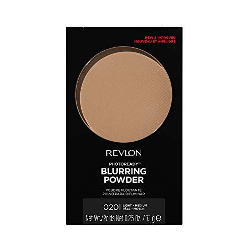 Revlon PhotoReady Pressed Face Powder with Brush, Longwearing Oil Free, Fragrance Free, Noncomedogenic Makeup,0.30 oz