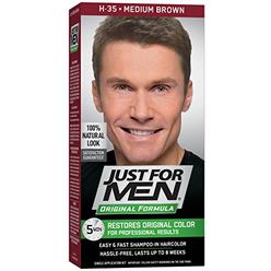 Just For Men Original Formula Mens Hair Color, Medium Brown, 4 Fl Oz (Pack of 1)