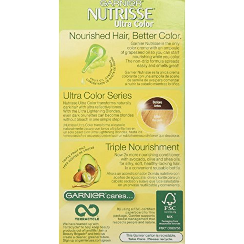 Garnier Nutrisse Ultra Color Nourishing Hair Color Crème, LB3 Ultra Light  Beige Blonde, 1-count (Packaging
