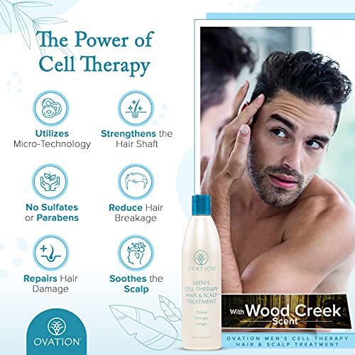Ovation Hair Cell Therapy Hair & Scalp Treatment for Men - For All Hair  Types - 12 oz -
