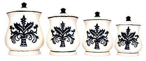 Fleur de lis canister sets