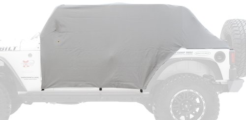 Smittybilt 1060 Gray Water-Resistant Cab Cover with Door Flap